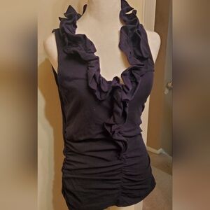 CAbi style 740 sleeveless top navy size Med